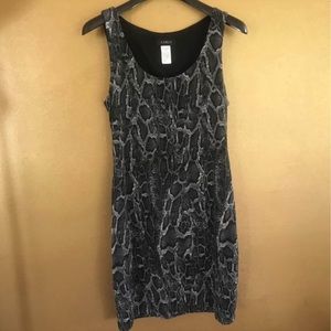 B. Darlin Snake Print Body-con fully lined large